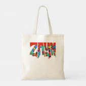 Zayn Malik NIL Faces Logo Raglan Baseball T-shirt. Tote Bag (Achterkant)