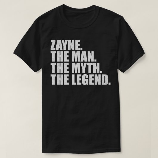 ZayneZayne Naam Zayne Voornaam T-shirt (Design voorkant)
