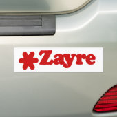 Zayre Bumpersticker (Op auto)