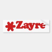 Zayre Bumpersticker (Voorkant)