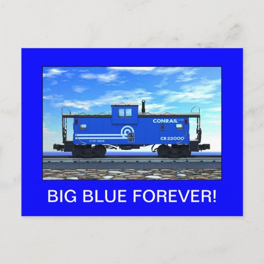 ZAZ420 BIG BLUE FOREVER! BRIEFKAART (Voorkant)