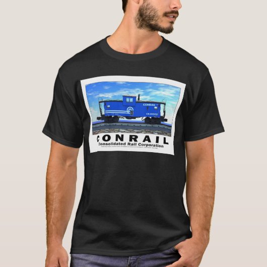 ZAZ462 CONRAIL CABOOSE-POSTER T-SHIRT (Voorkant)