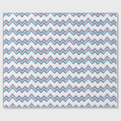 Zaza Chevron Wave in Pink and Deep Aqua Cadeaupapier (Vlak)