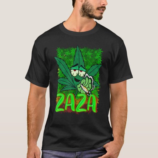 Zaza Marihuana Exotisch T-shirt (Voorkant)
