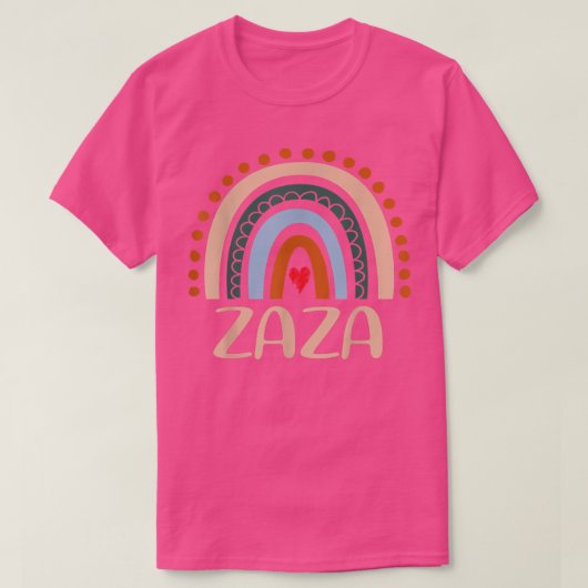 Zaza Rainbow Grandma Cute Moederdag Funny Zaza T-shirt (Design voorkant)