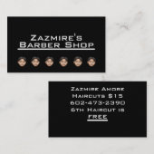 Zazmire's Barber Shop Cards Visitekaartje (Voorkant / Achterkant)