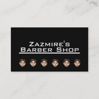 Zazmire's Barber Shop Cards Visitekaartje