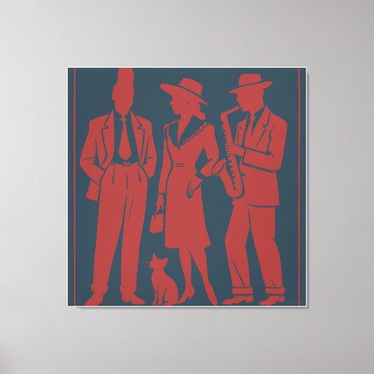 Zazous Gift Label Canvas Afdruk (Voorkant)