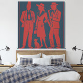 Zazous Gift Label Canvas Afdruk (Insitu (Slaapkamer))