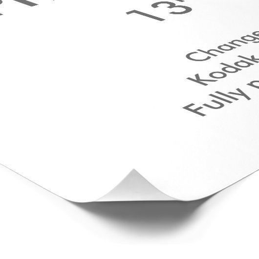 Zazzle Aangepast 13-inch x 10-inch foto afdrukken  (Hoek)