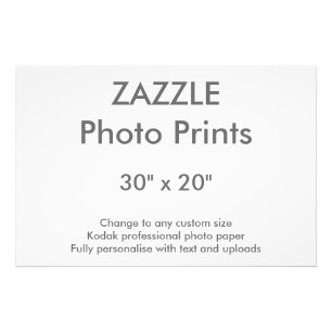 Zazzle Aangepast 30 x 20-inch foto afdrukken 76 x 