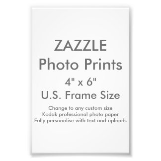 Zazzle Aangepast 4-inch x 6-inch fotoafdrukken (VS Foto Afdruk