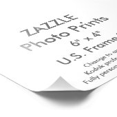 Zazzle Aangepast 6 x 4-inch fotoafdrukken (VS-Lijs Foto Afdruk (Hoek)