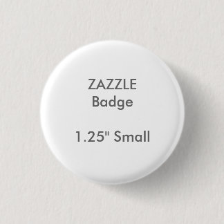 ZAZZLE Aangepast, gedrukt 1,25-inch kleine ronde b Button 3,2 Cm