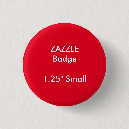 ZAZZLE Aangepast, gedrukt 1,25-inch kleine ronde b Ronde Button 3,2 Cm (Voorkant)
