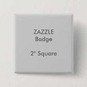 ZAZZLE Aangepast gedrukt 2-inch vierkante badge GR Button 5,1 Cm