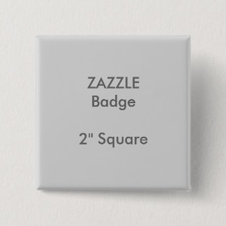 ZAZZLE Aangepast gedrukt 2-inch vierkante badge GR Button 5,1 Cm