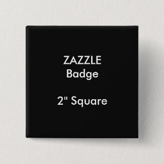 ZAZZLE Aangepast gedrukt 2-inch vierkante badge ZW Button 5,1 Cm