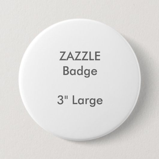 ZAZZLE - Aangepast, gedrukt 3-inch grote ronde bad Button 7,6 Cm (Voorkant)
