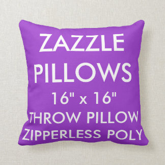Zazzle Aangepast PAARS Zipperless Poly Sierkussen