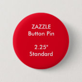 ZAZZLE Aangepaste 2,25-inch Ronde Button Pin RED (Voorkant)