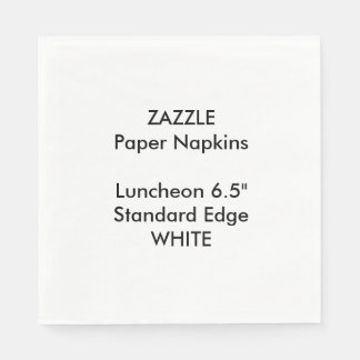 ZAZZLE Aangepaste Grote Witte Luncheon Papieren se Servet