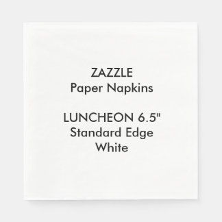 ZAZZLE Aangepaste Grote Witte Luncheon Papieren se Servet