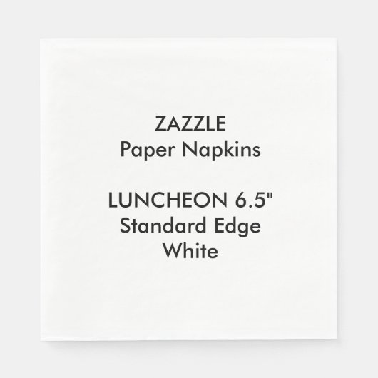 ZAZZLE Aangepaste Grote Witte Luncheon Papieren se Servet (Voorkant)