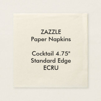 ZAZZLE Aangepaste Kleine ECRU Cocktail Papieren se Servet