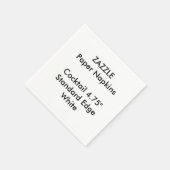 ZAZZLE Aangepaste Kleine Witte Cocktail Papieren s Servet (Hoek)