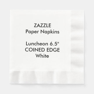 ZAZZLE Aangepaste Wit Bedacht Luncheon Papier Serv Servet