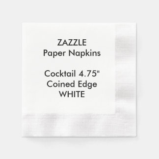 ZAZZLE Aangepaste WITTE Gemunt Cocktail Papier ser Servetten