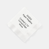 ZAZZLE Aangepaste WITTE Gemunt Cocktail Papier ser Servetten (Hoek)
