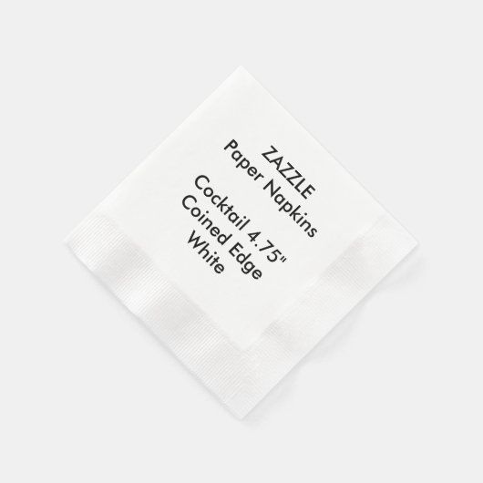 ZAZZLE Aangepaste WITTE Gemunt Cocktail Papier ser Servetten (Hoek)