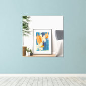 Zazzle abstracte canvaskunst canvas afdruk (Insitu (Houten vloer))