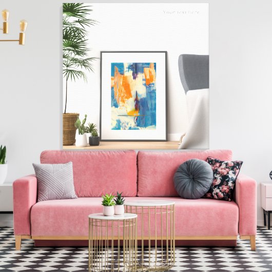 Zazzle abstracte canvaskunst canvas afdruk (Insitu (Woonkamer))