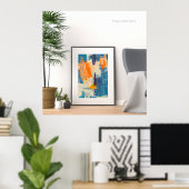 Zazzle abstracte poster (Thuiskantoor)