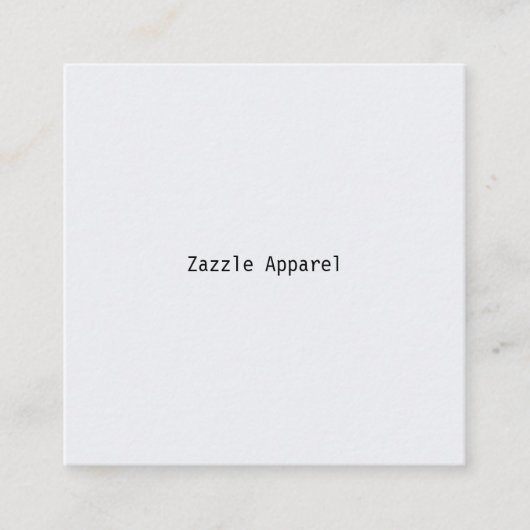 Zazzle Apparel EFF1 Vierkante Visitekaartje (Voorkant)