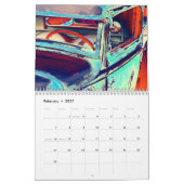 ZAZZLE AWARD 2014 antiek autokalender Kalender (Feb 2027)
