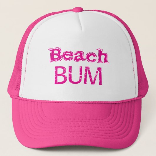 Zazzle Beach Bum Hoed Trucker Pet (Voorkant)