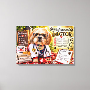 Zazzle beschrijving en tags voor Dr. Winston's Pro Canvas Afdruk