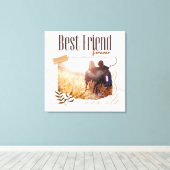 Zazzle Beste vriend voor altijd Canvas Afdruk (Insitu (Houten vloer))