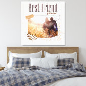 Zazzle Beste vriend voor altijd Canvas Afdruk (Insitu (Slaapkamer))