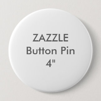 Zazzle Blank 4-inch grote Button Pin