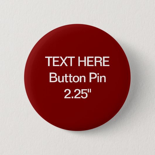 Zazzle Blank Aangepaste 2 1/4" Standaard Button (Voorkant)