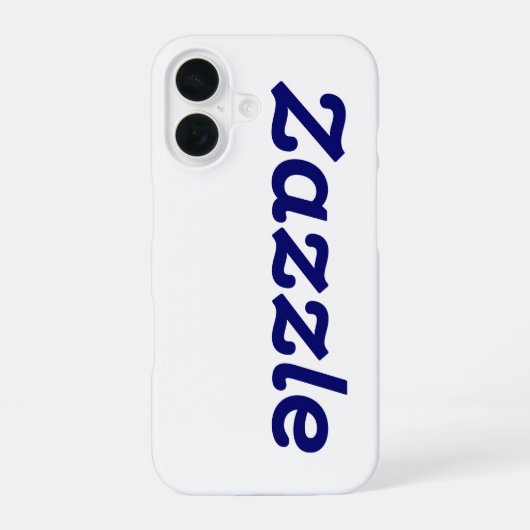 Zazzle Brand iPhone 16 Hoesje (Achterkant)