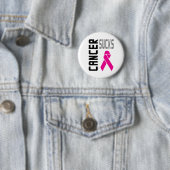 Zazzle Cancer Sucks Button Roze (In situ)