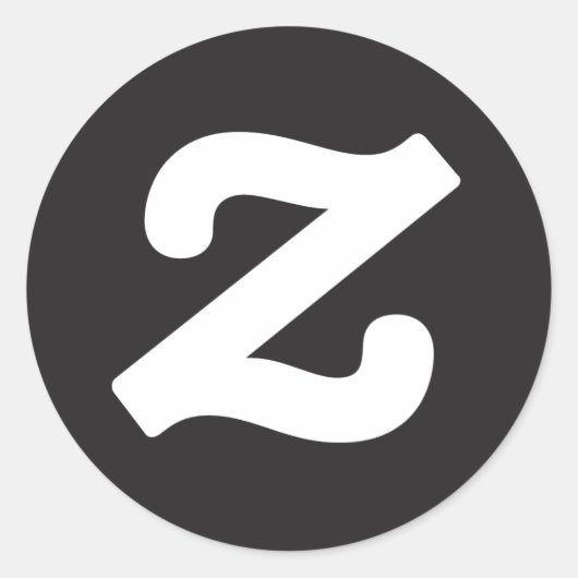 Zazzle CircleZ Ronde Sticker (Voorkant)