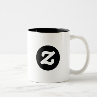 Zazzle CircleZ Tweekleurige Koffiemok