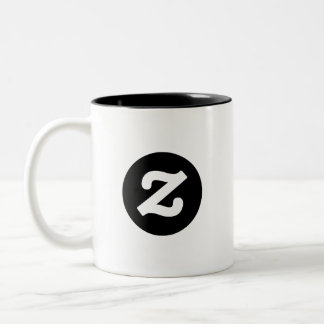 Zazzle CircleZ Tweekleurige Koffiemok